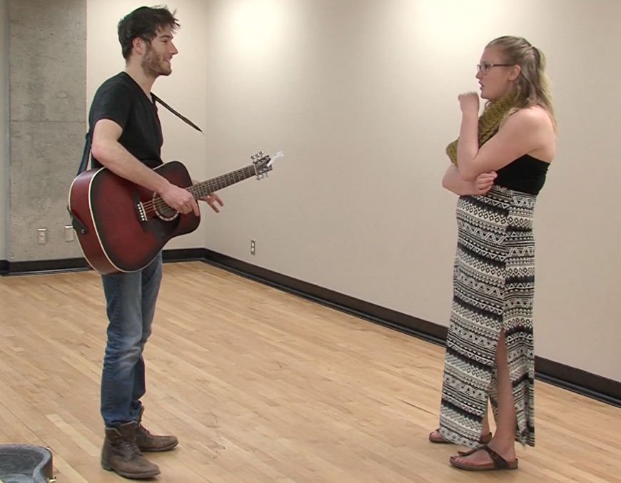 University student challenges himself in a main stage production