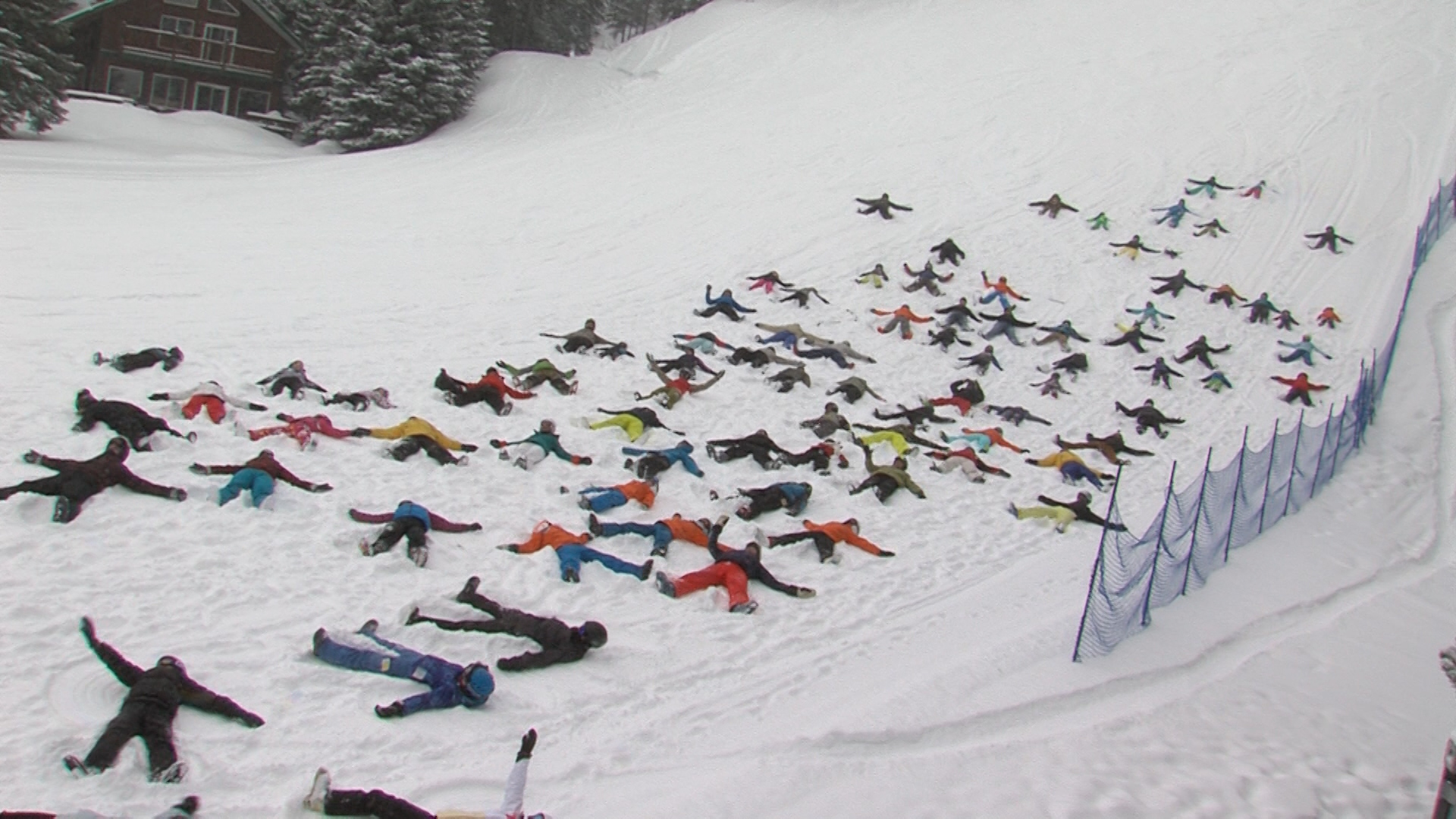 Record breaking angel attempt at Castle Mountain