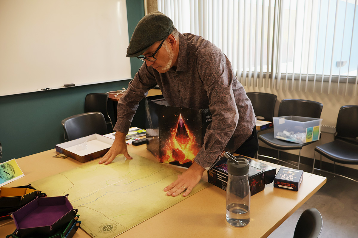 Rolling six-sided dice to help students heal