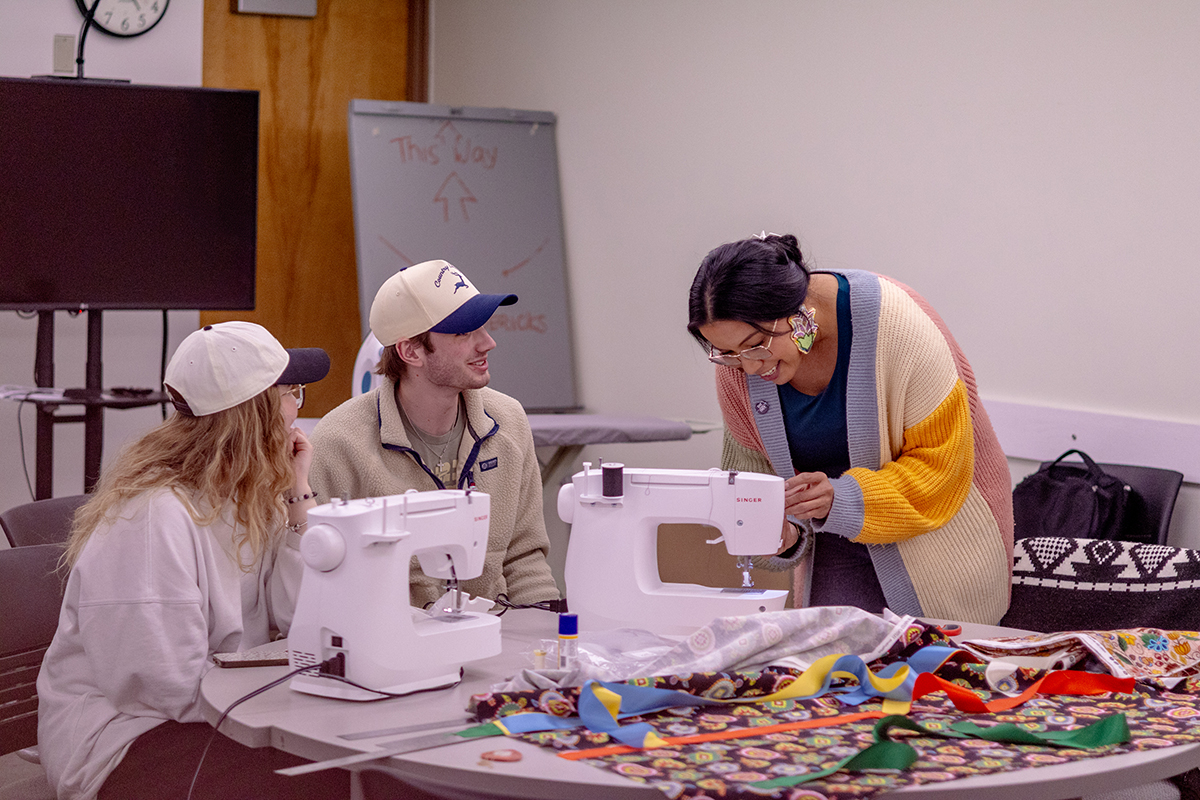 Students and staff learn about Blackfoot culture and fashion